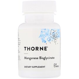 Минералы Thorne Research Бисглицинат марганца 15мг, Manganese Bisglycinate, 60 капсу (THR-00373)