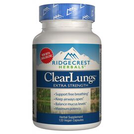 Травы Ridgecrest Herbals Комплекс для Поддержки Легких, Экстра Сила, Clear Lungs, Rid (RDH-00156)