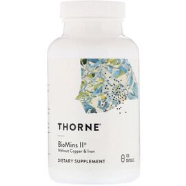 Минералы Thorne Research Микроэлементы, BioMins II, 120 капсул (THR-00665)