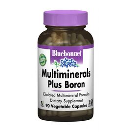 Минералы Bluebonnet Nutrition Мультиминералы + Бор с Железом, 90 гелевых капсул (BLB0210)
