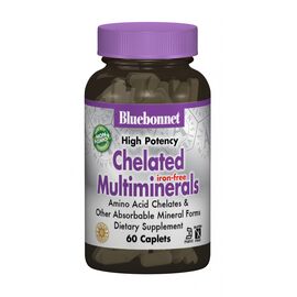 Минералы Bluebonnet Nutrition Хелатные Мультиминералы без Железа, Albion, 60 капсул (BLB0206)