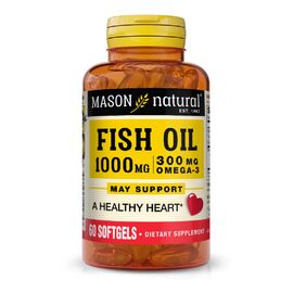 Жирные кислоты Mason Natural Рыбий жир с Омега-3, Omega-3 Fish Oil, 200 гелевых капсул (MAV12230)