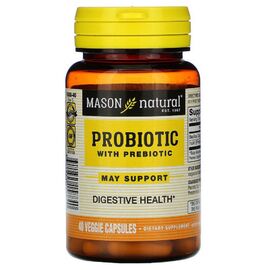 Пробиотики Mason Natural Пробиотик с пребиотиком, Probiotic with Prebiotic, 40 вегет (MAV15884)