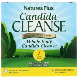 Витаминно-минеральный комплекс Natures Plus Очищение от кандиды за 7 дней, Candida Cleanse, 56 капсул (NTP1116)