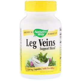 Травы Nature's Way Поддержка Вен, Leg Veins Support Blend, 120 капсул (NWY-15335)