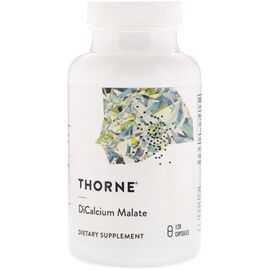 Минералы Thorne Research Дикальций Малат, Dicalcium Malate, 120 Капсул (THR-00650)