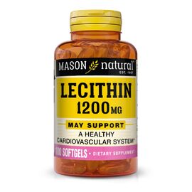 Аминокислота Mason Natural Лецитин 1200мг, Lecithin, 100 гелевых капсул (MAV05291)