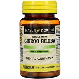Травы Mason Natural Гинкго Билоба, Ginkgo Biloba, 90 капсул (MAV17739)
