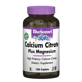 Минералы Bluebonnet Nutrition Цитрат Кальция + Магний, 180 капсул (BLB-00718)