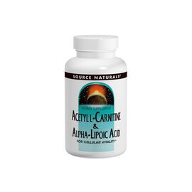 Аминокислота Source Naturals Ацетил-L-Карнитин и Альфа-Липоевая Кислота 650мг, 60 табл (SN1799)