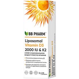 Витаминно-минеральный комплекс BB Pharm BB Pharm спрей Liposomal Vitamin D3 K2 (2000 IU), 12 млшт (7640162329064)