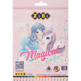 Карандаши цветные ZiBi Kids line-2 Магия 18 цветов (ZB.2449)