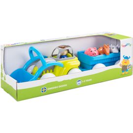 Спецтехніка Viking Toys Трактор з причепом та тваринами та подарунковою упаковкою (781234)