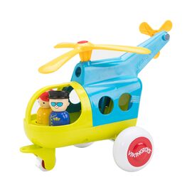 Спецтехніка Viking Toys Гелікоптер у яскравому кольорі (701272)