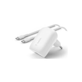 Зарядное устройство Belkin Home Charger 30W PD PPS USB-С - USB-С 1m (WCA005VF1MWH-B6)