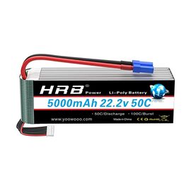 Аккумулятор для дрона HRB Lipo 6s 22.2V 5000mAh 50C Battery (Weight 650-700g) (HR-5000MAH-6S-50C)