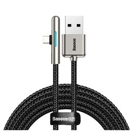 Дата кабель USB 3.1 AM to Type-C 2.0m CAT7C 40W 90 Black Baseus (CAT7C-C01)
