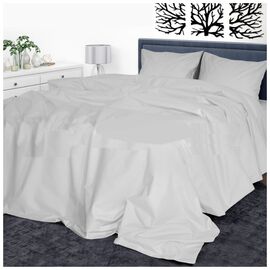 Постельное белье Ярослав Бязь гладкокрашеная с простыней B8 евро (44094)