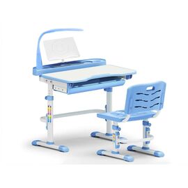 Парта со стулом Evo-kids Evo-18 BL с лампой