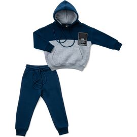 Спортивний костюм Cloise флісовий з худі (CL0215006-116-blue)