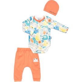 Набор детской одежды Miniworld с котиками (16317-68B-orange)