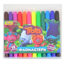 Фломастеры 1 вересня Jumbo Trolls Dream, 12 цветов (650338)