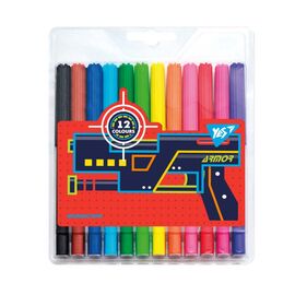 Фломастеры Yes Blaster, 12 цветов (650479)