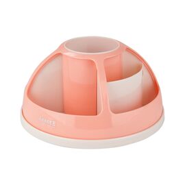 Настольный набор Axent подставка-органайзер Duoton круглая 17х10х17 см Пластиковая Персиковая (2204-42-A)