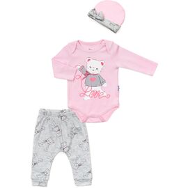Набор детской одежды Miniworld с мишкой (14861-62G-pink)