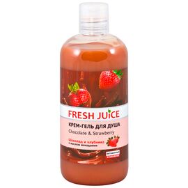 Гель для душу Fresh Juice Chocolate & Strawberry 500 мл (4823015933806)