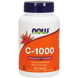 Витамин Now Foods Витамин C-1000, Vitamin C-1000, 100 Капсул (NOW-00690)
