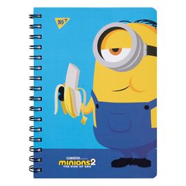 Блокнот Yes Minions А5 80 листов двойная спираль с резинкой Линия (151774)