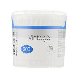 Ватные палочки Vintage в пластиковом стакане 200 шт. (4820164151570)