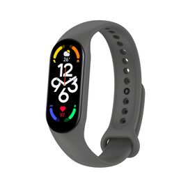 Ремешок для фитнес браслета BeCover Silicone для Xiaomi Mi Smart Band 7 Gray (707480)