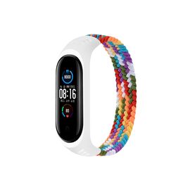 Ремешок для фитнес браслета BeCover Elastic Nylon Style для Xiaomi Mi Smart Band 5/6 (Size M) Rainbow (706154)