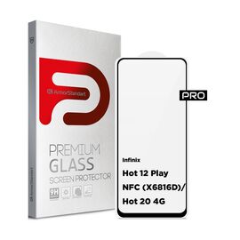 Скло захисне Armorstandart Pro Infinix Hot 12 Play NFC (X6816D)/Hot 20 4G (X6826) Black (ARM63370)