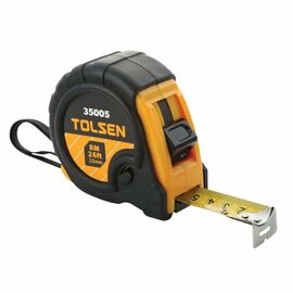 Рулетка Tolsen 8 м х 25 мм пластик резина (35005)