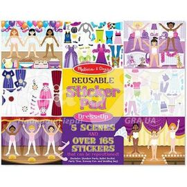 Набор для творчества Melissa&Doug Многоразовые виниловые стикеры "Мода" (MD14198)