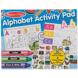 Набор для творчества Melissa&Doug Альбом раскрасок-наклеек Алфавит (MD8563)