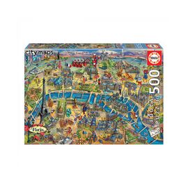 Пазл Educa Карта Парижу 500 елементів (6336990)