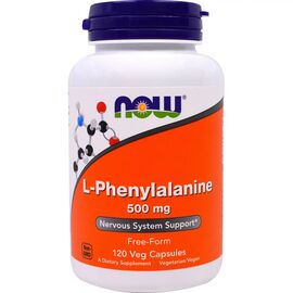 Витамин Now Foods L-Фенилаланин, L-Phenylalanine, 500мг, 120 капсул (NOW-00132)