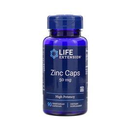 Минералы Life Extension Цинк высокой эффективности, Zinc Caps, High Potency,  50 мг (LEX-18139)
