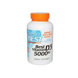 Витамин Doctor's Best Витамин D3 5000IU, 720 желатиновых капсул (DRB-00363)