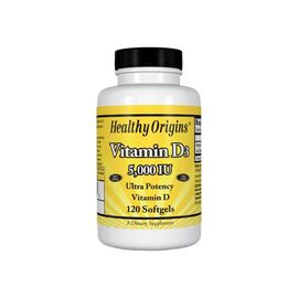 Витамин Healthy Origins Витамин D3, Vitamin D3, 5000 IU, 120 капсул (HO15334)