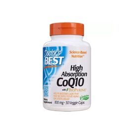 Антиоксидант Doctor's Best Коэнзим Q10 Высокой Абсорбации 100мг, BioPerine, 30 гелевых (DRB-00054)