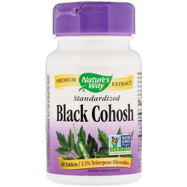 Травы Nature's Way Клопогон Стандартизированный, Black Cohosh, 40 мг, 60 табле (NWY60600)