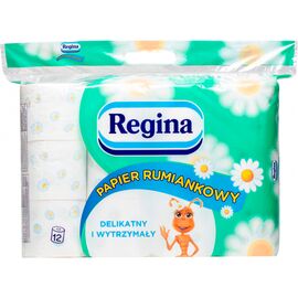 Туалетная бумага Regina Camomile FSC Ромашка 18 м 150 отрывов 3 слоя 12 рулонов (8004260268530)