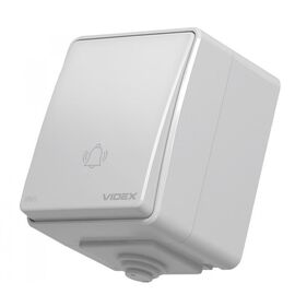 Кнопка звонка Videx VIDEX BINERA IP65 Кнопка звонка серая (VF-BNW11DB-G) (VF-BNW11DB-G)