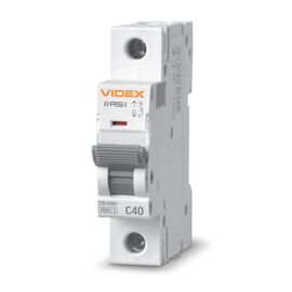Автоматический выключатель Videx RS6 RESIST 1п 40А 6кА С (VF-RS6-AV1C40)