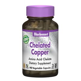 Минералы Bluebonnet Nutrition Хелатная Медь, Albion, 90 гелевых капсул (BLB-00665)
